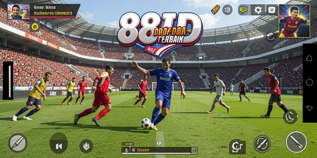 Tampilan gameplay yang mendebarkan dalam 88ID, menampilkan aksi di lapangan.