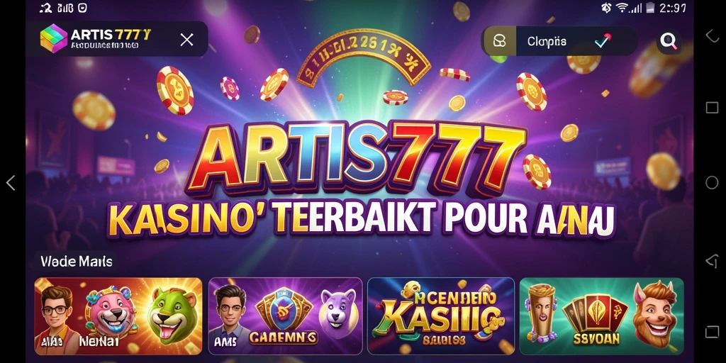 Screenshot utama ARTIS777 menampilkan gameplay Kasino yang menarik.