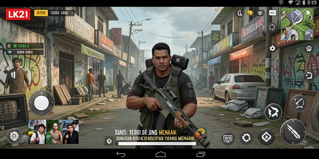 Gameplay LK21 yang menarik dengan interaksi antar karakter.