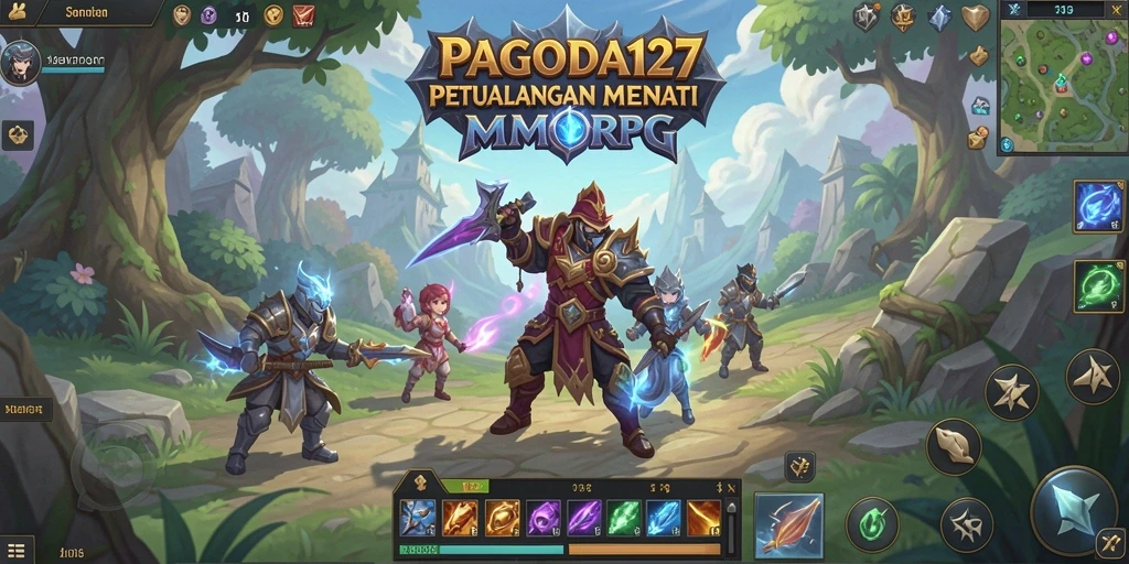 Screenshot gameplay <strong>PAGODA127</strong> menampilkan aksi pertempuran yang mendebarkan dalam MMORPG.